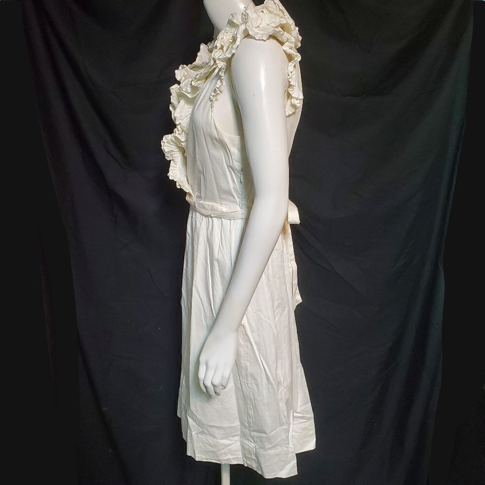 Max & Cleo White Dress with Ruffles (12) - Picture 5 of 9